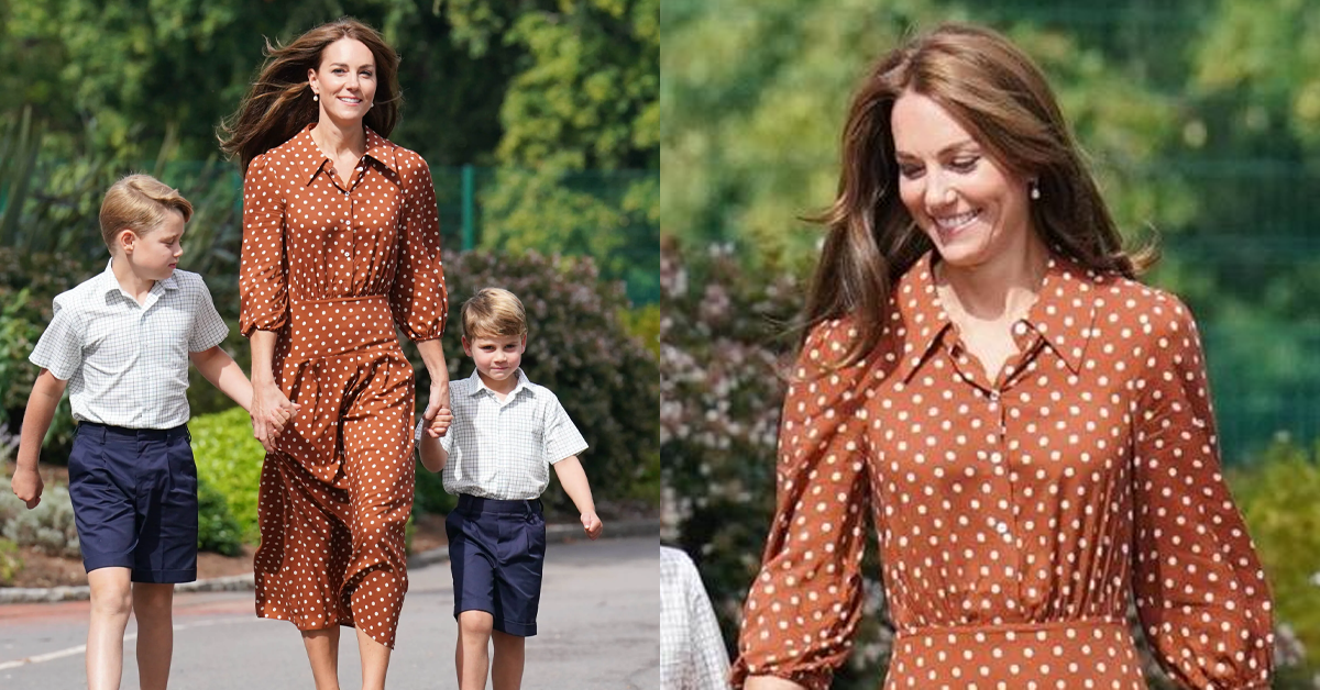 Princess Catherine and her children were spotted leaving the ballroom event in London with gifts in hand